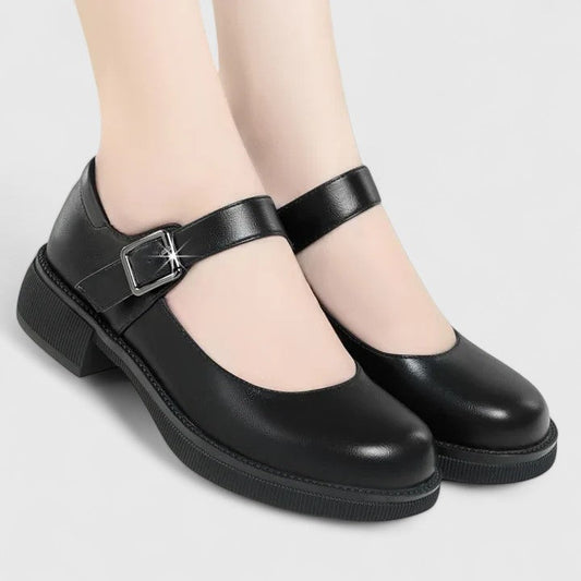Calanthe | Black Mary Jane Orthopedic Shoes