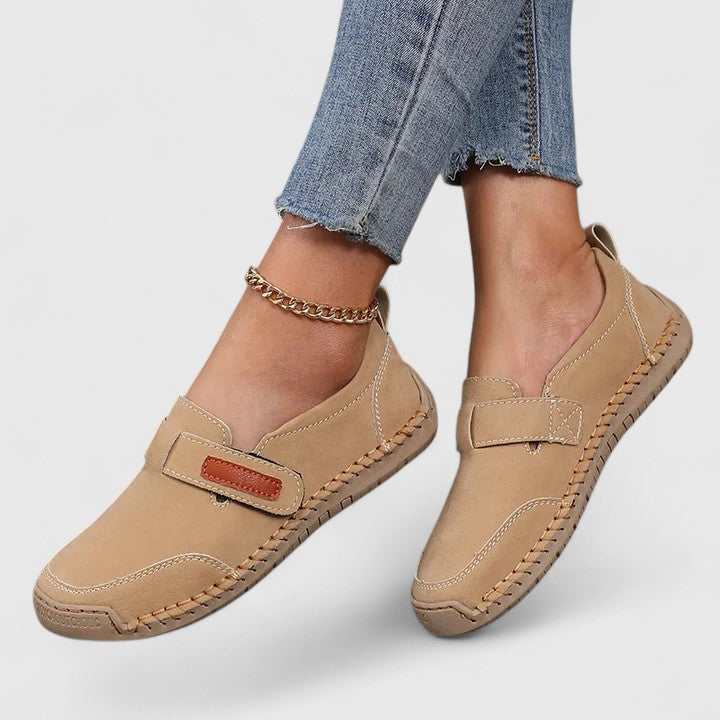 Calantha | Elegant Blue Suede Orthopedic Shoes