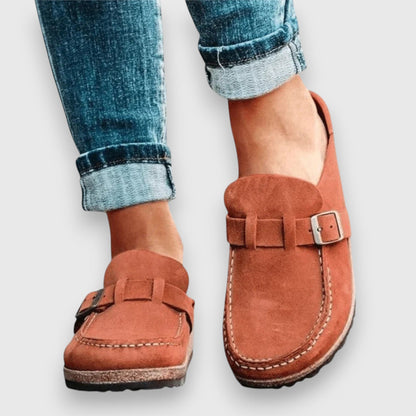 Calanthe | Taupe Suede Comfortable Sandals