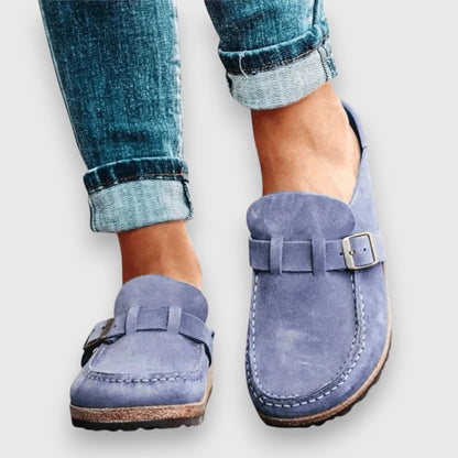 Calanthe | Taupe Suede Comfortable Sandals