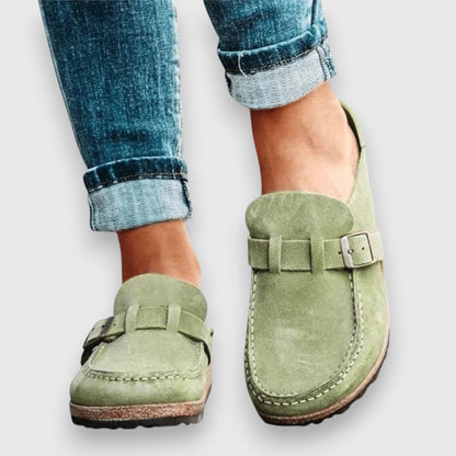 Calantha | Tan Suede Comfortable Sandals
