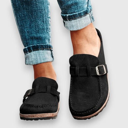Calantha | Tan Suede Comfortable Sandals