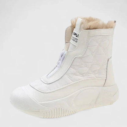 Calista | Beige Quilted Orthopedic Boots
