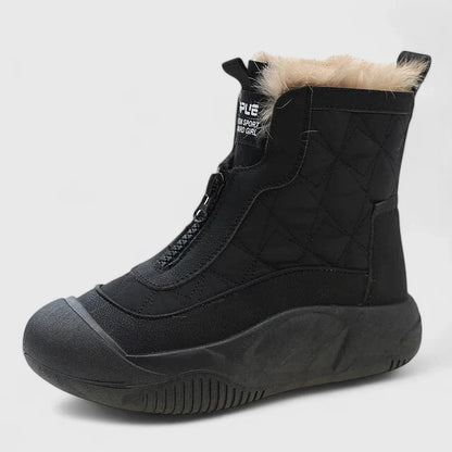 Calista | Beige Quilted Orthopedic Boots
