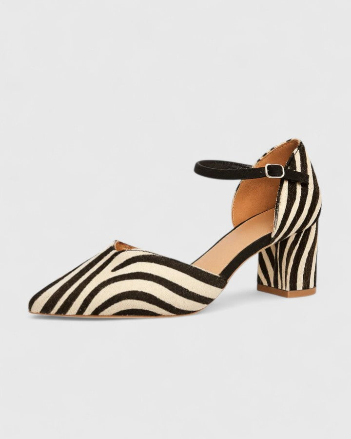 Calanthe | Zebra Stripe Elegant Heels