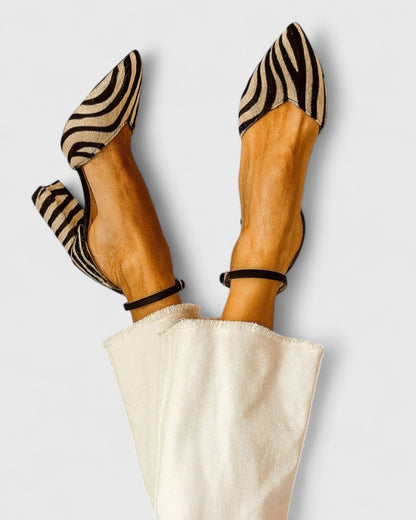 Calanthe | Zebra Stripe Elegant Heels