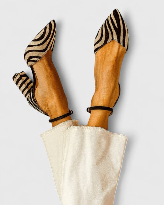 Calanthe | Zebra Stripe Elegant Heels