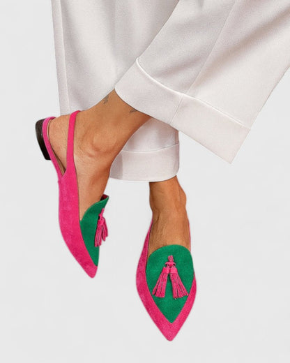 Calanta | Vibrant Suede Elegant Heels