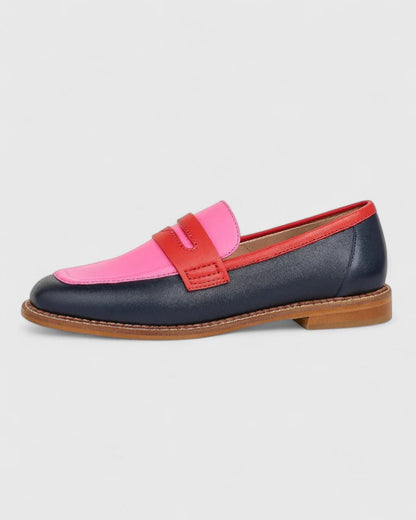 Calantha | Vibrant Pink Elegant Loafers