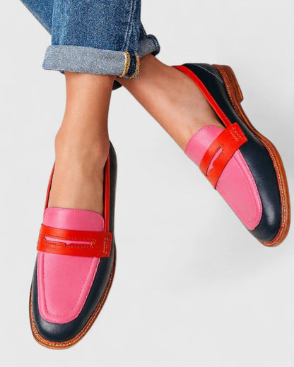 Calantha | Vibrant Pink Elegant Loafers