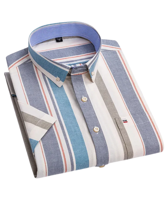 Beckett | Elegant Striped Cotton Shirt