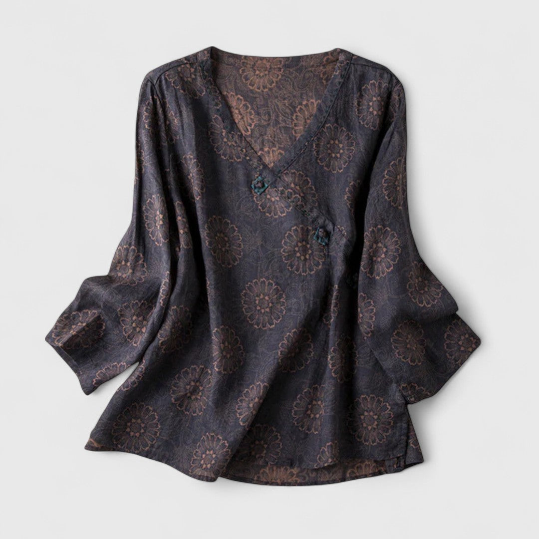 Calista | Elegant Lilac Comfortable Blouse