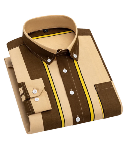 Beckett | Brown Tan Stylish Cotton Shirt