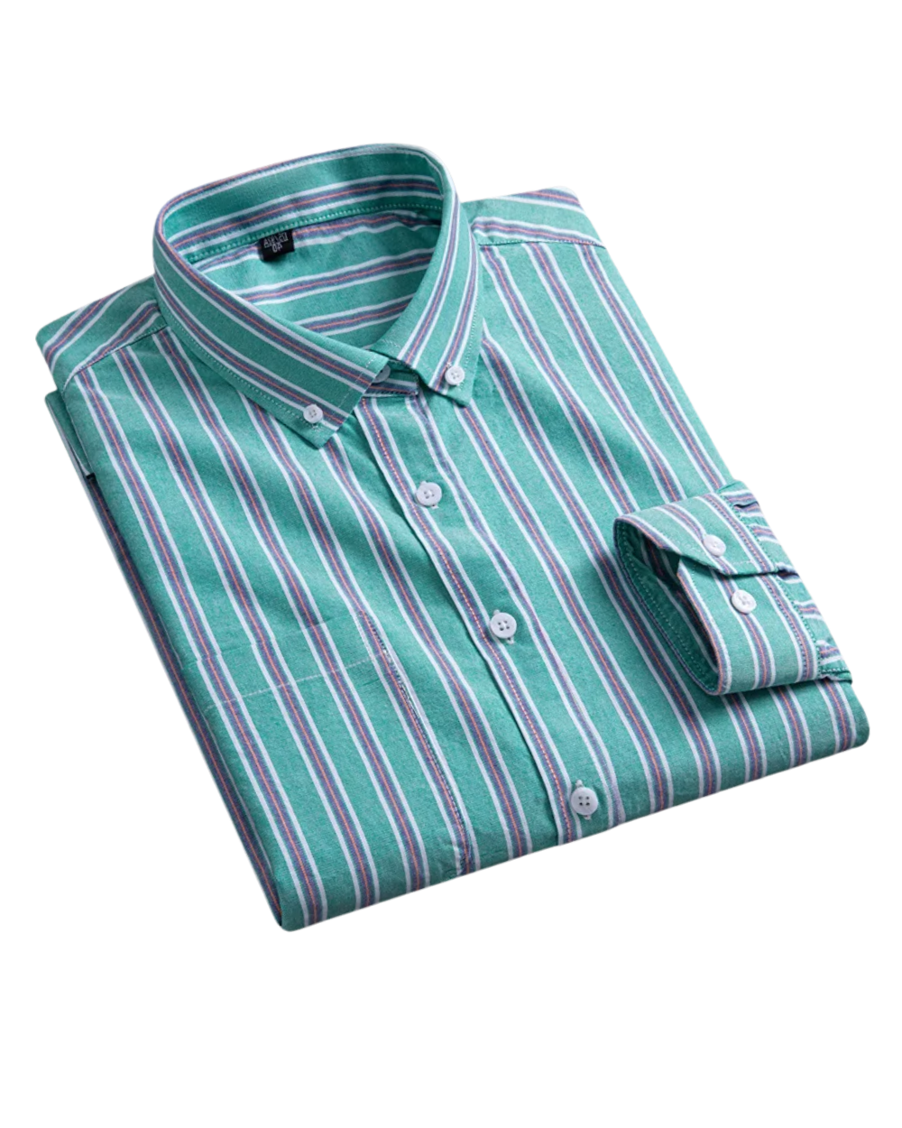 Astrid | Women's Striped Light Grey Oxford Button-Up Shirt