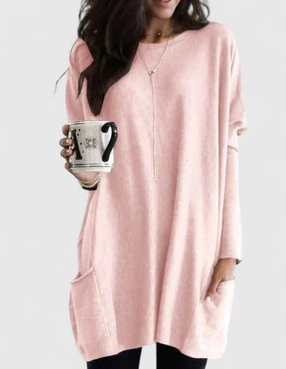 Calantha | Soft Blush Comfortable Tunic