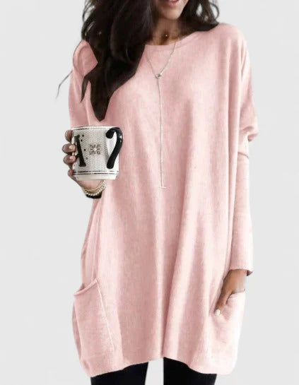 Calantha | Soft Blush Comfortable Tunic