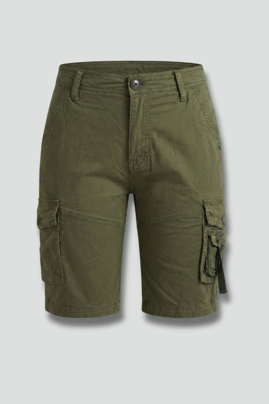 Alethea | Olive Green Women's Utility Pocket Cargo Shorts