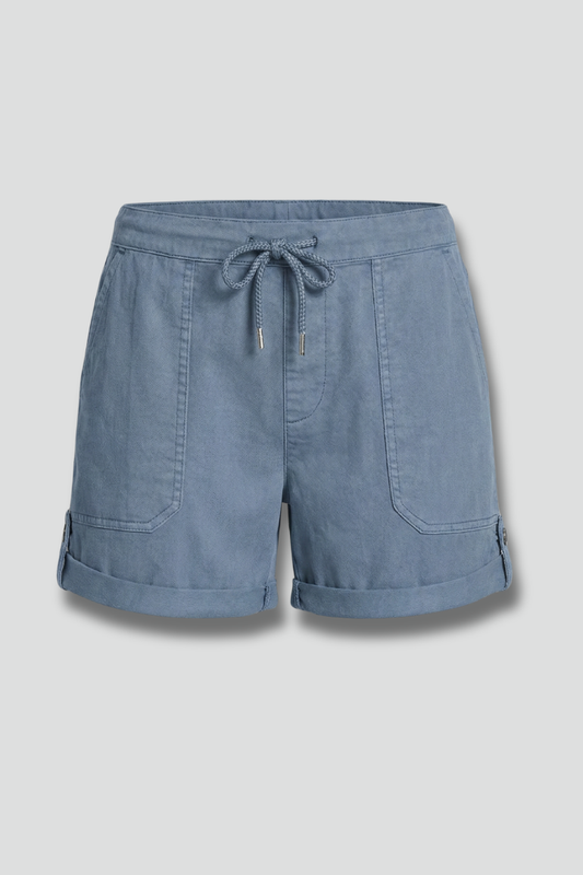 Astrid | Women’s Light Blue Drawstring Casual Pocket Shorts