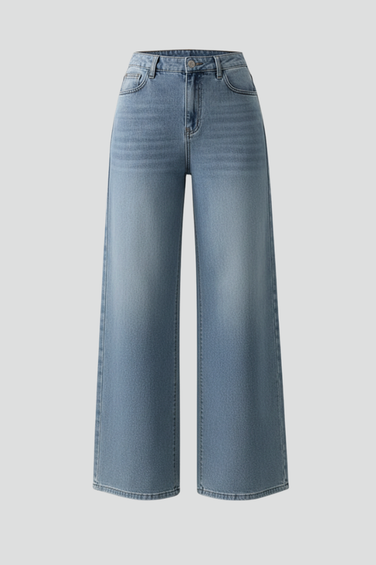 Adriana | Light Blue High-Rise Wide-Leg Denim Jeans