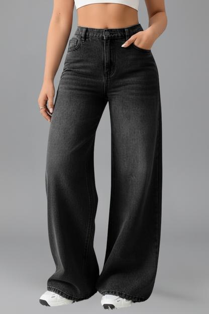 Adriana | Light Blue High-Rise Wide-Leg Denim Jeans