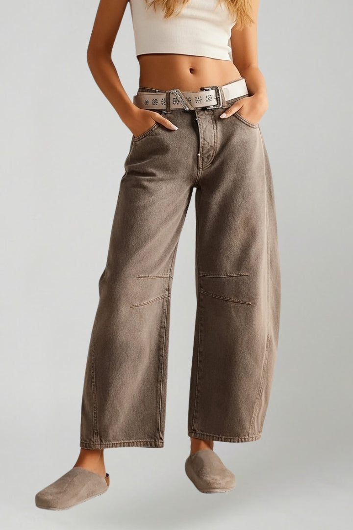 Women’s Casual Mid-Waist Black Slim Fit Denim Jeans