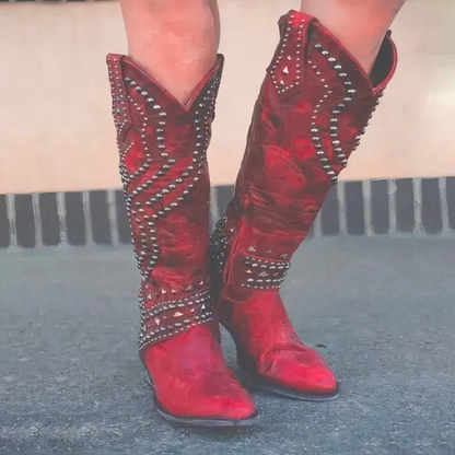 Kaidira | Purple Studded Orthopedic Boots