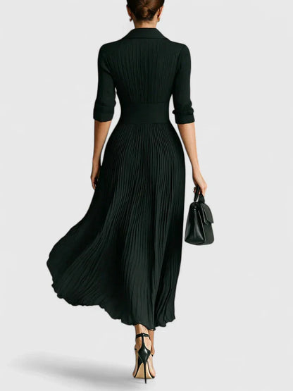 Calantha | Dark Green Elegant Maxi Dress