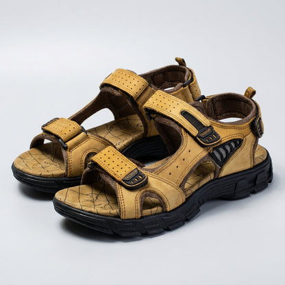 Beckett | Black Men’s Orthopedic Perforated Breathable Support Sandals