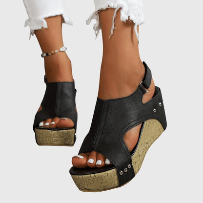 Calista | Beige Suede Orthopedic Sandals