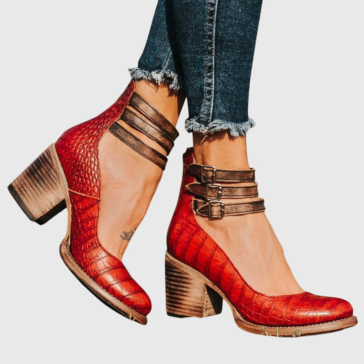 Astrid | Elegant And Comfortable Tan Leather Ankle Sandals