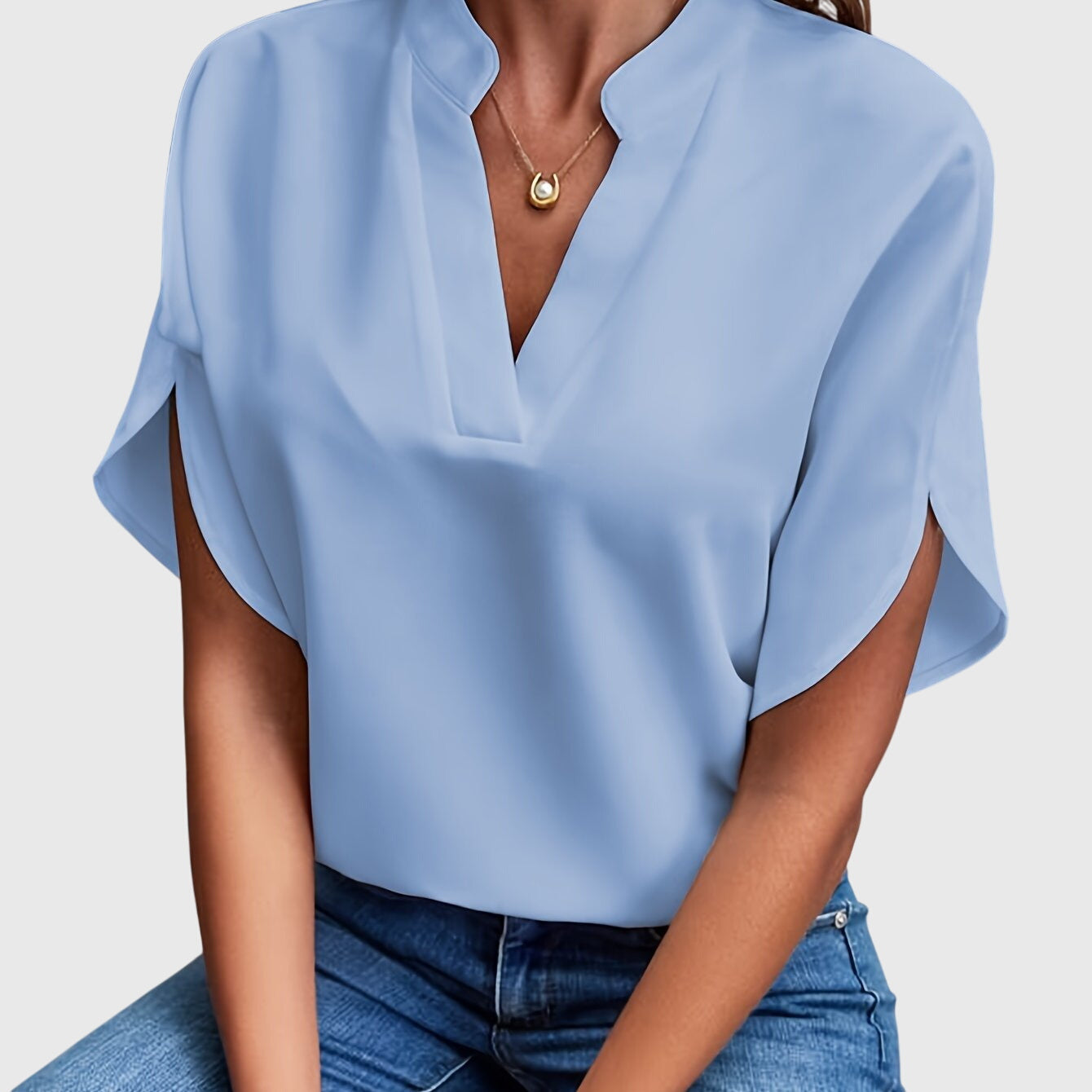 Alethea | Elegant White Blouse