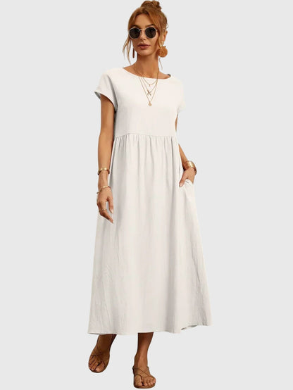 Astrid | Olive Green Casual Pocket Dress