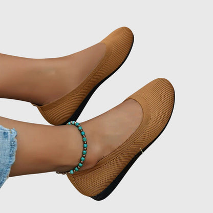 Aria | Black Anti-Slip Breathable Ballet Flats