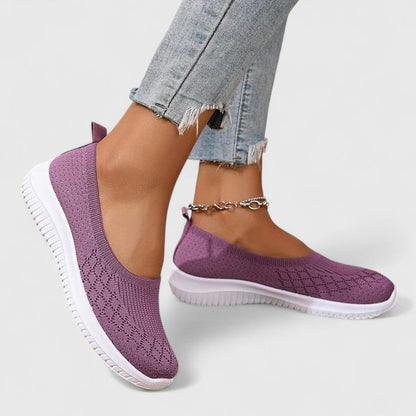 Calantha | Lavender Knit Orthopedic Slip-Ons