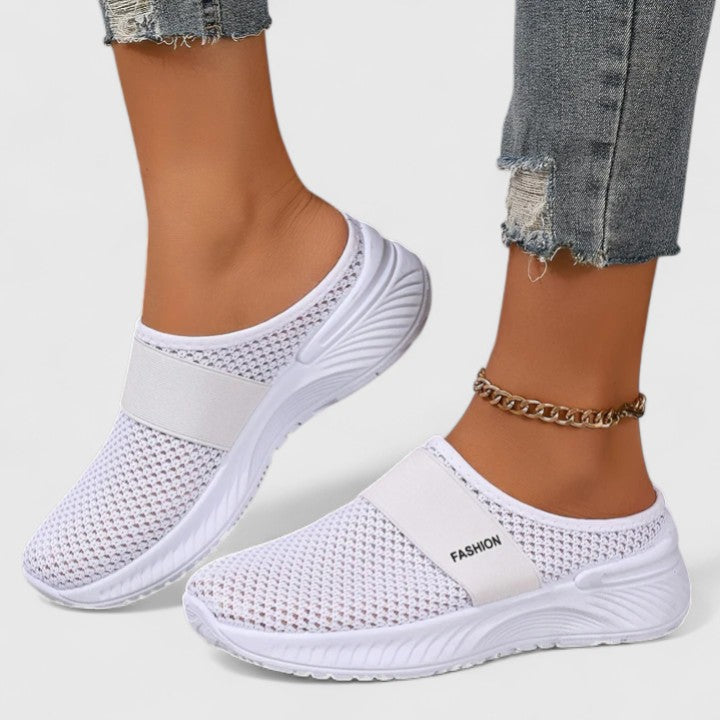 Calista | Beige Elastic Orthopedic Shoes
