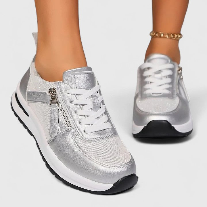 Calantha | Luxury Silver Elegant Shoes