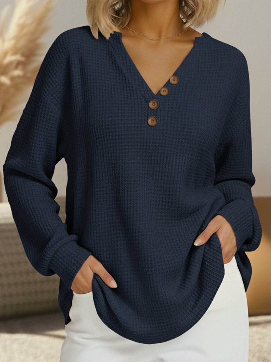 Red Waffle Knit Pure Softness