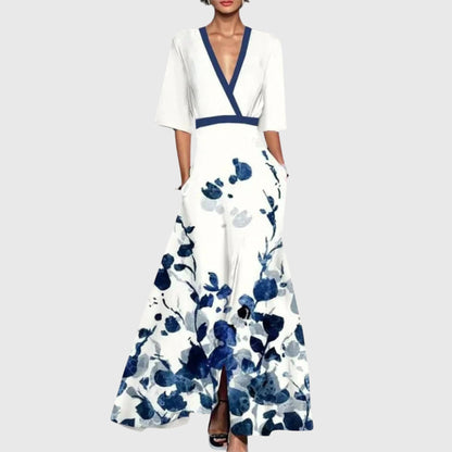 Calista | Vibrant Floral Elegant Dress