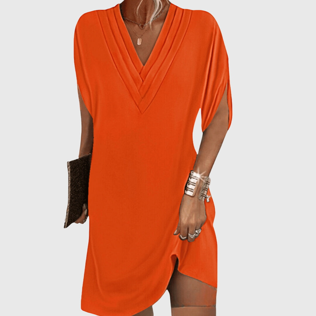 Calista | Elegant Black Tummy-Hiding Dress
