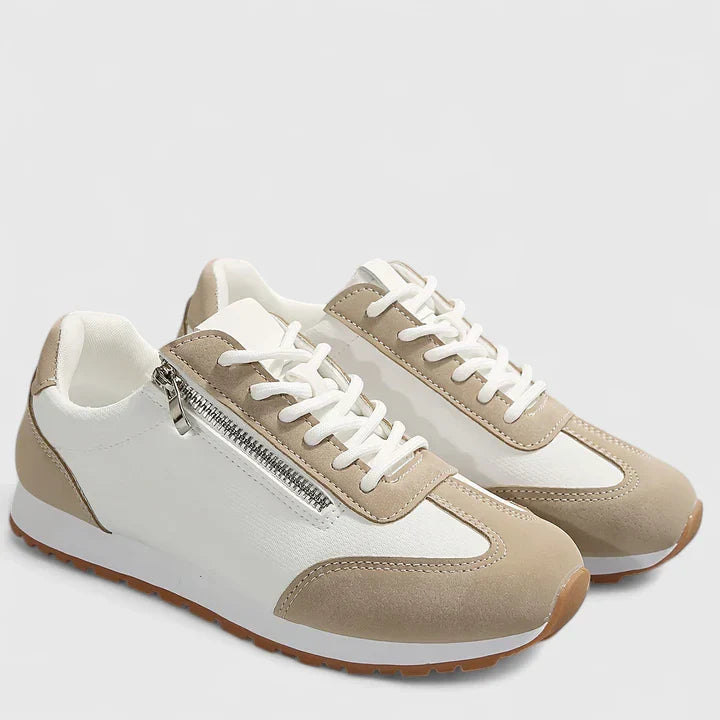Calantha | Beige & White Orthopedic Shoes