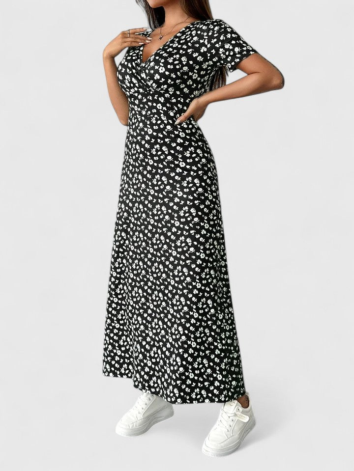 Calanthe | Elegant Floral Maxi Dress