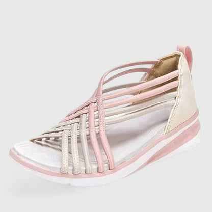 Calantha | Beige Strappy Orthopedic Sandals