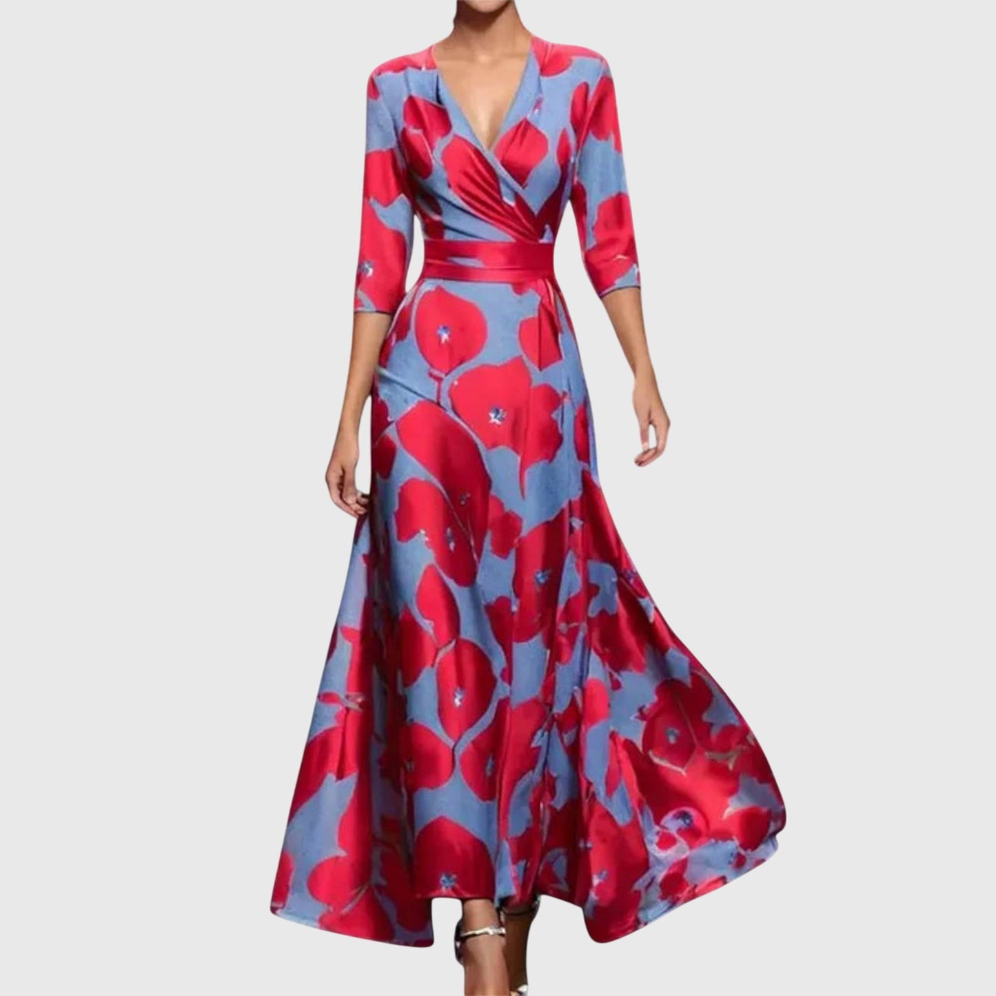 Calista | Vibrant Floral Elegant Dress