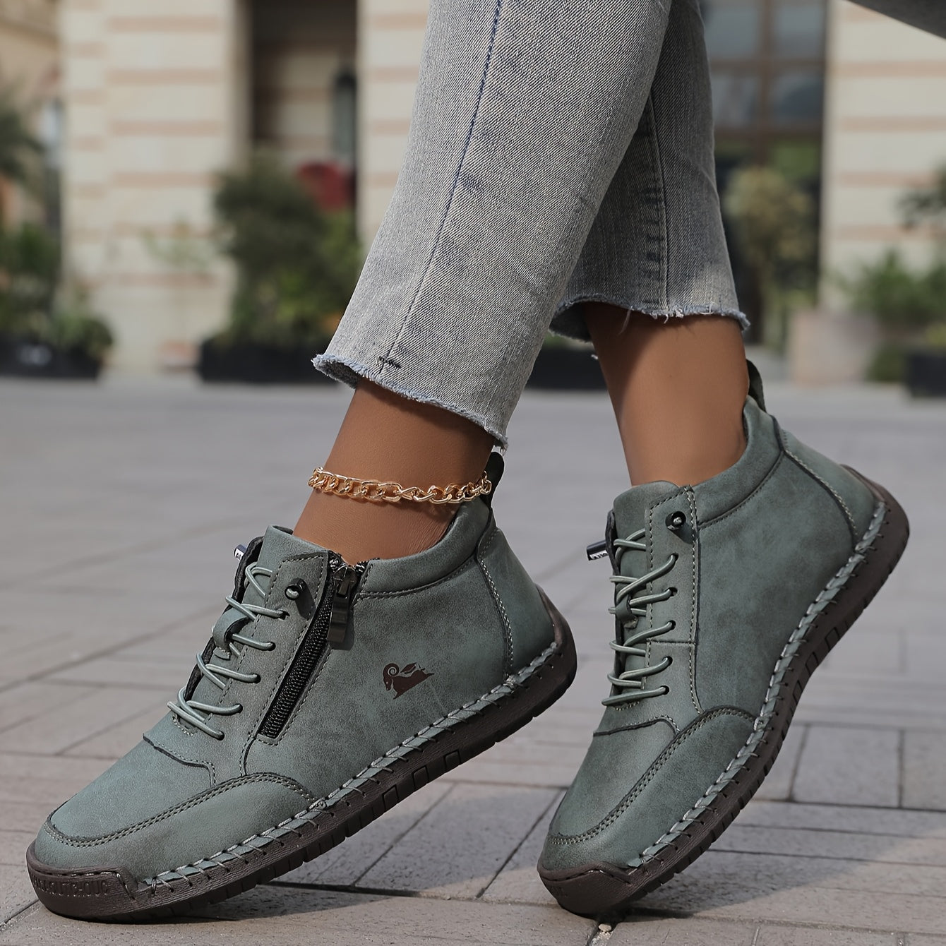 Kalindi | Grey Suede Orthopedic Shoes