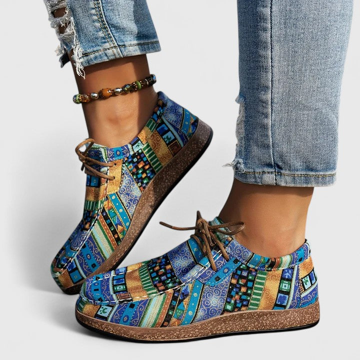 Calantha | Vibrant Patchwork Orthopedic Shoes