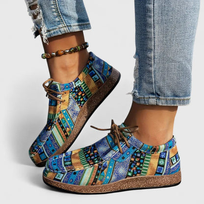 Calantha | Vibrant Patchwork Orthopedic Shoes