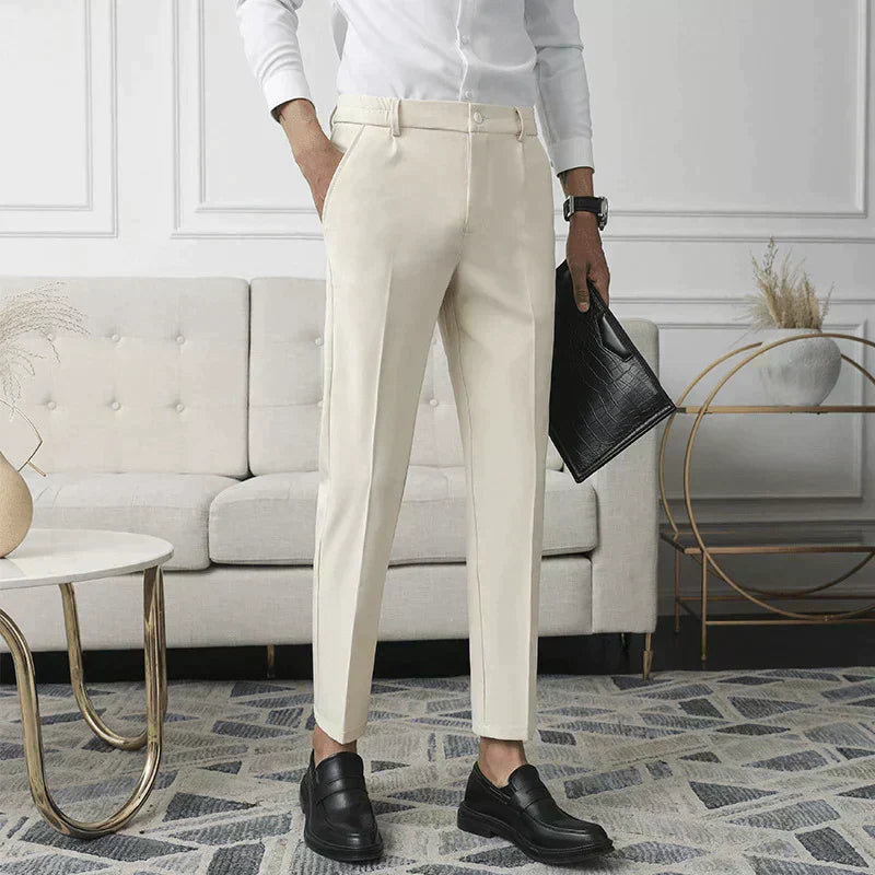 Beckett | Slim Fit Black Stretch Pants