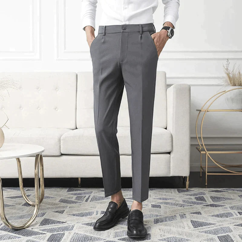 Beckett | Slim Fit Black Stretch Pants