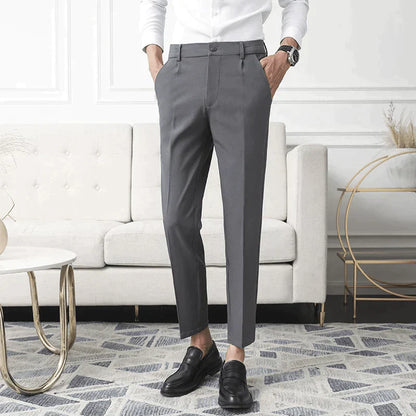 Beckett | Slim Fit Black Stretch Pants