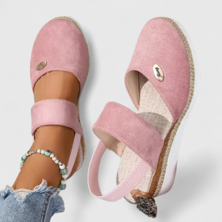 Calista | Black Suede Sophisticated Sandals